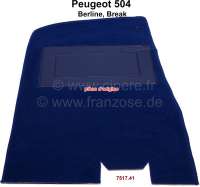 Peugeot - P 504, carpet mat in front on the left. Color: blue darkly (Turquoise 5314). Original Peug