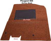 Peugeot - P 504, carpet mat in front on the right. Color: brown (Brun 5310). Original Peugeot, no re