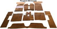peugeot carpet sets floor mats set velour beige brown P78674 - Image 1