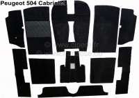 peugeot carpet sets floor mats set velour black P78053 - Image 1