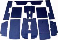 peugeot carpet sets floor mats set velour dark blue P78054 - Image 1