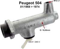 peugeot clutch p 504 master cylinder year P72255 - Image 1