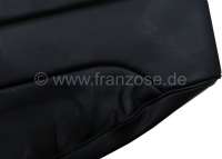 Citroen-2CV - P 304C, coverings (2x seat in front). Color: Vinyl black. Suitable for Peugeot 304 Cabrio.