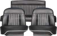 Peugeot - P 404C, coverings (2x seat in front, 1x seat bench rear). Color: Vinyl black. Suitable for