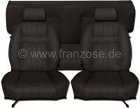 Peugeot - P 504C, coverings (2x seat in front, 1x seat bench rear). Color: Vinyl black. Suitable for