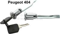 Peugeot - Door lock (2 pieces) for Peugeot 404 with control lever.