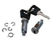 Peugeot - P 504C, door lock cylinder (2 pieces) with 2 keys. Suitable for Peugeot 504 convertible + 
