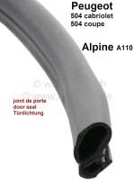 Renault - Door sealing profile (by meters). Suitable for Renault Alpine A110 and Peugeot 504 Cabrio 