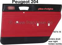 peugeot door trim p 204 lining rear on right color P78204 - Image 1