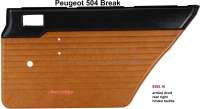 Peugeot - P 504, door lining at the rear right. Color: Vinyl beige. Suitable for Peugeot 504 BREAK. 