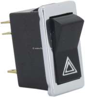 Renault - Rocker switch for the warning signal light. Suitable for Renault R4, of year of constructi