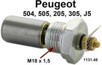 Citroen-2CV - Oil pressure switch. Thread: M18 x 1,5. Suitable for Peugeot 504 (4 liners + V6). Peugeot 