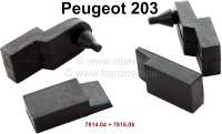 Peugeot - P 203, radiator grill mounting (securement) rubber (4x). Suitable for Peugeot 203. Or. No.