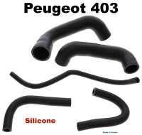 peugeot engine cooling p 403 radiator hose set consisting 5 hoses made silicone P71445 - Image 1