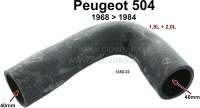 peugeot engine cooling p 504 radiator hose down P72021 - Image 1