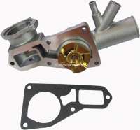 Citroen-2CV - P 504/505, water pump, with disengageable fan. Length of the shaft: 55mm. Suitable for Peu