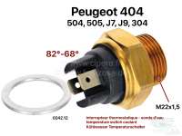 Peugeot - Temperature switch coolant. 82°-68°. Thread: M22x1,5. 2x electric connection. Suitable f