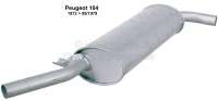 Peugeot - P 104, rear silencer. Suitable for Peugeot 104, of year of construction 1972 to 09/1779. E