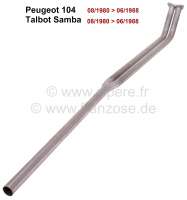 Citroen-2CV - P 104/Talbot Samba, exhaust pipe in front. Suitable for Peugeot 104 (1,1L), of year of con