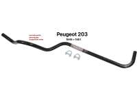 Peugeot - P 203, exhaust pipe center (second pipe), suitable for Peugeot 203 sedan. Installed from y