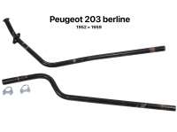 Peugeot - P 203, exhaust pipe in front (first pipe), suitable for Peugeot 203 sedan. Installed from 
