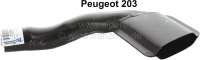 Peugeot - P 203, silencer end pipe. Suitable for Peugeot 203 sedan (all years of construction). Curv
