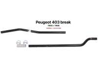 Peugeot - P 403, exhaust pipe center, between the silencers. Suitable for Peugeot 403 BREAK (Commerc