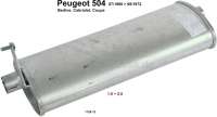 peugeot exhaust system p 504 front muffler coupe P72588 - Image 1