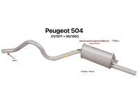 peugeot exhaust system p 504 silencers rear year P72320 - Image 1