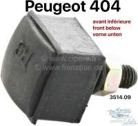 Alle - Rubber stop angular rod arm (front axle) for Peugeot 404. Place of installation is below. 