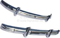 Peugeot - P 203, bumper in front + rear from high-grade steel. Suitable for Peugeot 203 sedan.