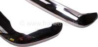 Peugeot - P 404, bumper in front + rear from high-grade steel. Suitable for Peugeot 404 Cabrio + Peu