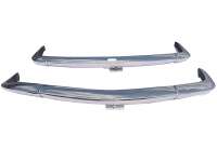 Peugeot - Simca 1200 Coupe, bumper in front + rear from high-grade steel. Suitable for Simca 1200 Co