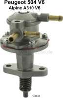 Peugeot - Gasoline pump V6. Suitable for Peugeot 504 V6. Renault Alpine A310. 3x connection! Or. No.