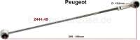 Peugeot - Gear lever (tie bar) for the gear shift. For ball: 13,0mm. Overall length: 295 - 308mm. Or
