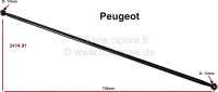 Peugeot - Gear lever (tie bar) for the gear shift. For ball: 13,0mm. Overall length: 735mm. Or. No. 