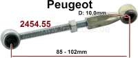 Peugeot - Gear lever (tie bar) for the gear shift. For ball: 10,0mm. Overall length: 85 - 102mm. Sui