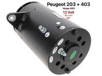 Peugeot - P 203/403, DC alternator (10mm belt width). Suitable for Peugeot 203 + 403, Vespa 400. New