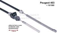 peugeot hand brake cable branke 403 till 101960 orno483427 P74430 - Image 1