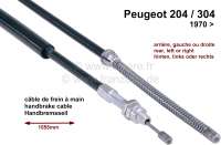 peugeot hand brake cable handbrake 204304 70 length 1555920mm fits rear P74102 - Image 1