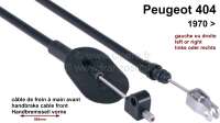 peugeot hand brake cable handbrake 404 front 70 models length P74103 - Image 1