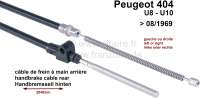peugeot hand brake cable handbrake 404 u8 u10 rear 0869 P74105 - Image 1