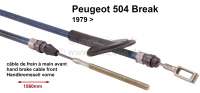 peugeot hand brake cable handbrake 504 break front 79 length 1560990mm P74110 - Image 1