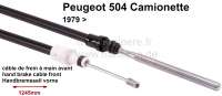 peugeot hand brake cable handbrake 504 camionette front 79 length 1245725mm P74111 - Image 1