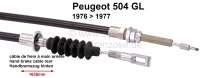 peugeot hand brake cable handbrake 504 gl rear 7677 16351110mm fits P74114 - Image 1