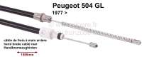 peugeot hand brake cable handbrake 504 gl rear 77 1595990mm fits P74115 - Image 1