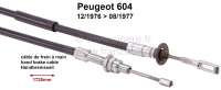 peugeot hand brake cable handbrake 604 121976 till 081977 P74433 - Image 1