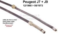 Peugeot - Handbrake cable Peugeot J7+J9 12/68 till 8/1973, right
