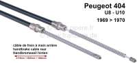 peugeot hand brake cable handbrake peugeot404 u8 u10 rear 6970 417016201620mm P74106 - Image 1