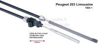 peugeot hand brake cable p 203 sedan starting P74425 - Image 1